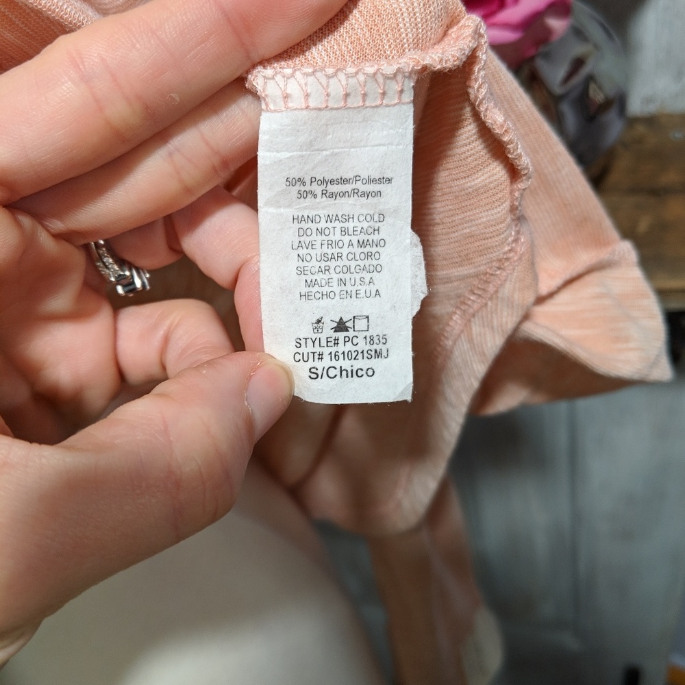 💐SOLD💐Papermoon for stitch fix peach cardigan - Picture 6 of 6